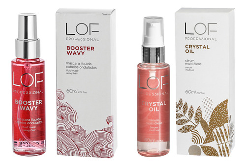 Kit Lof Máscara Booster Wavy 60ml + Crystal Oil 60ml