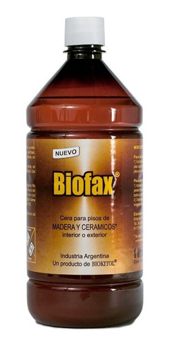 Biofax Cera Para Pisos De Madera Y Cerámicos