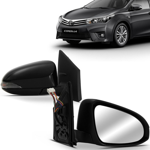 Retrovisor Corolla 2014 2015 16 Elétrico Com Pisca Retratil