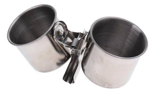 Tazas Dobles Para Pájaros Agua Alimentación