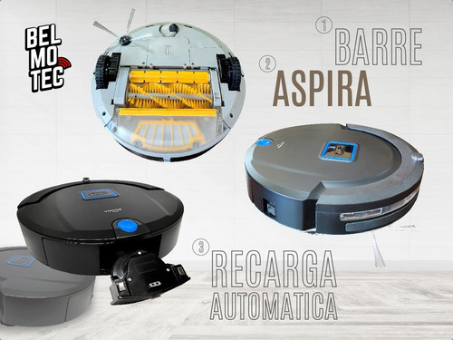 Imagen 5 de 8 de Aspiradora robot Vonne ROBVAC02 negra 220V
