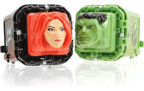 Conjunto 2 Blister Battle Cube Avengers, Spider Man, 4 Un