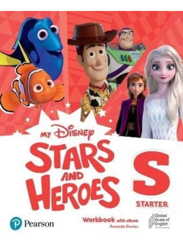 My Disney Stars And Heroes Starter Workbook+e-book, De Amanda Davies. Editorial Pearson, Tapa Blanda En Inglés, 2022