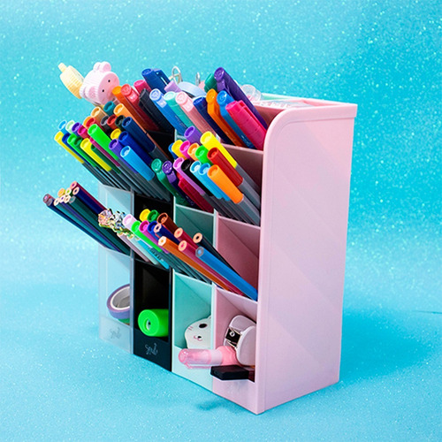 Imagen 2 de 6 de Organizador Escritorio Accesorios Maquillaje X5cubiculos Brw