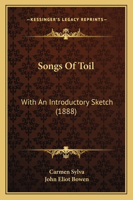 Libro Songs Of Toil: With An Introductory Sketch (1888) -...