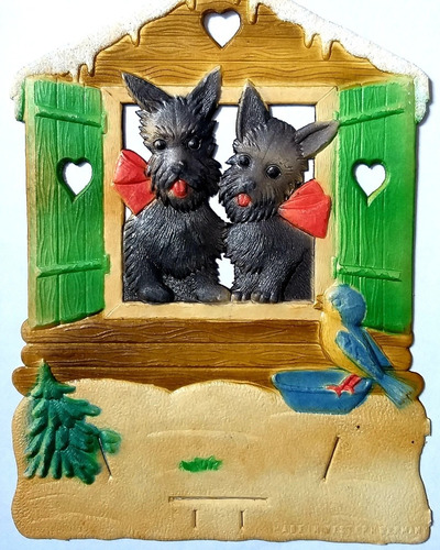 Imagen 1 de 1 de Decoracion Vintage Fox Terrier Perro Años 80 Alemania