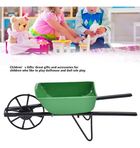 Carrito De Jardín Con Forma De Mini Carretilla, Tamaño 1:12