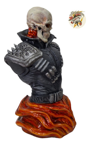 Busto Figura Ghostrider En 3d, Marvel