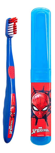Escova De Dentes Homem Aranha Com Estojo Protetor - Avon Azul
