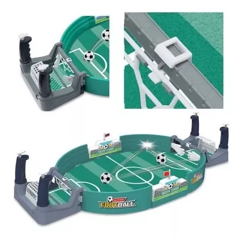 Brrnoo Mesa de jogo de futebol, 6 paus, 2 jogadores, mesa de futebol, jogo  de secretária para quarto e casa