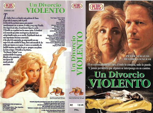 Un Divorcio Violento Vhs Peter Strauss Heather Locklear