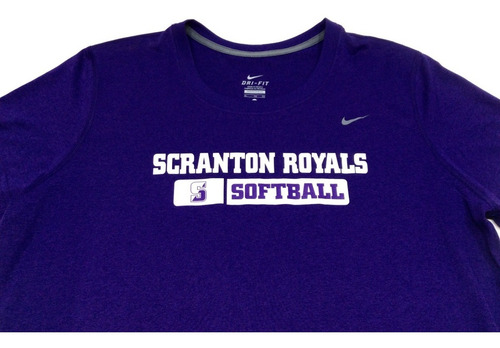 Remera Manga Corta Nike Softball Violeta Mujer Talle Xl