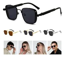 Comprar Vanance Lentes De Sol Lentes Sol Hombre Retro Estilo Diseño Gafas De Sol Uv400 Moda Lente Y Armazón Protección Ojos Color Gris Y Negro