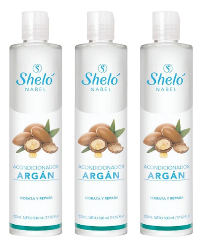 3 Pack Acondicionador De Argán Shelo