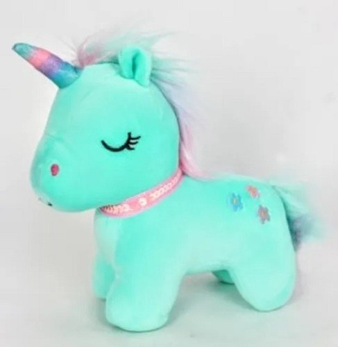 Unicornio Bebé Parado De Peluche Pony 20 Cm Suave