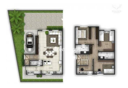 Imagem 15 de 18 de Sobrado Com 3 Dormitórios À Venda, 144 M² Por R$ 679.000,00 - São Braz - Curitiba/pr - So0312