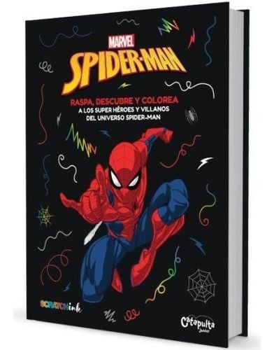 Imagen 1 de 2 de Libro - Raspa, Descubre Y Colorea - Marvel Spiderman - Scrat