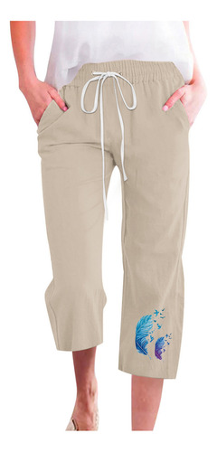 Pantalones Para Mujer Pantalones Capris Para Verano Algodón