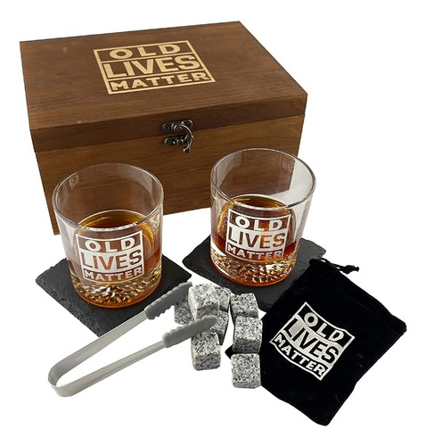 Juego Regalo Piedras Y Vasos Whisky Para Hombres Vasos Whisk