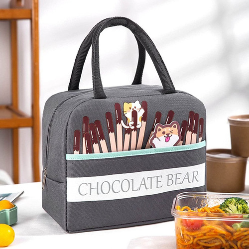 Lonchera Bolso Térmico Colación Kawaii Chocolate Bear