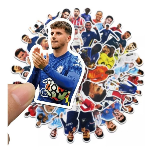 Estrellas Del Futbol - Set De 50 Stickers / Calcomanías