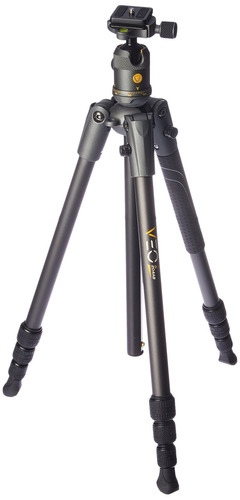 Vanguard Veo 2 204ab - Trípode De Viaje De Aluminio Negro Con Cabeza De Bola Veo 2 Bh-45 Para Sony, Nikon, Canon, Fujifilm Sin Espejo, Cámara De Sistema Compacto (csc), Dslr