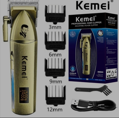 Kemei 6374 Maquina  De Metal Profesioanla Cortadora De Pelo 