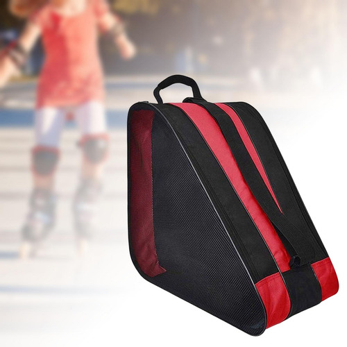 Bolsa De Patinaje Transpirable Correa Para El Hombro Rojo