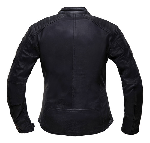 Imagen 6 de 8 de Campera Cuero Moto Stav Lady Style Protection Shock Control