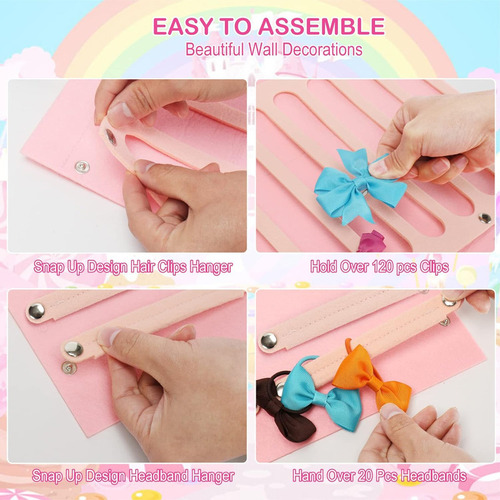 Soporte Para Lazos De Pelo Para Bebés, Colgador De Pinzas Pa