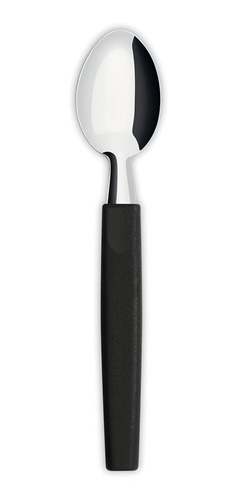 Imagen 2 de 2 de Cucharitas Set De 6 Mango Plástico Negro Belize Simonaggio Color Del Mango Negro Belize