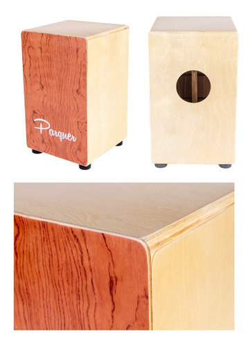 Cajon Flamenco Parquer Con Bordona Ajustable