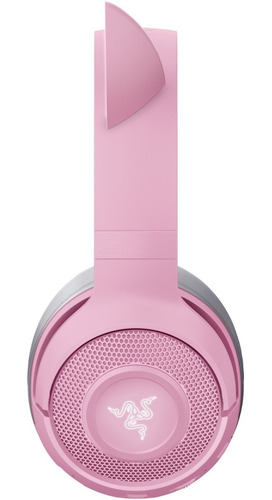 Imagen 4 de 6 de Auriculares Gamer Razer Kraken Bt Kitty Edition Quartz Rosa