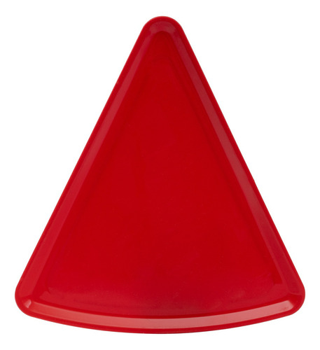 30 Platos Pizza Individual Triangulo Eventos Pizza Party Rojo