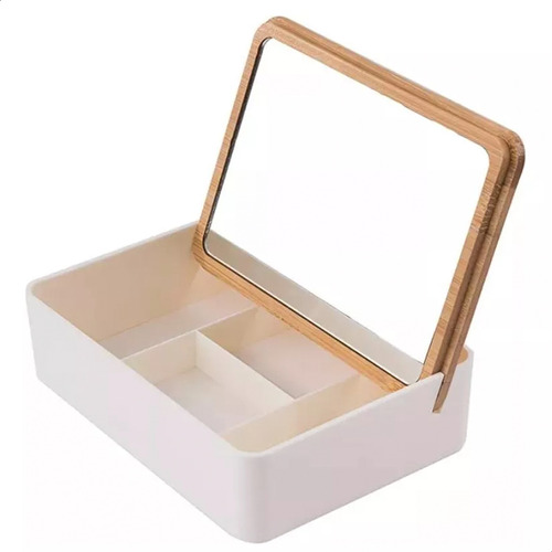 Caja Organizadora Alhajas Accesorios Con Tapa Y Espejo.