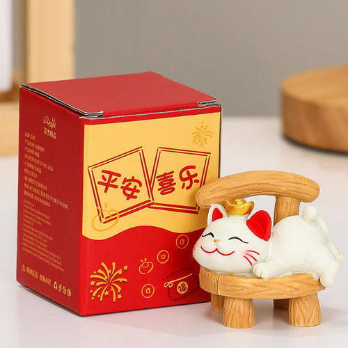 Estatua De Cat Lucky, Adorno De Mesa, Colección, Estilo B