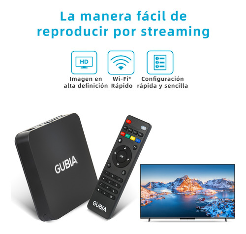 Gubia Stick 4k (2023) Compatible Wi-fi 6 Con 2gb De Ram Color Negro Tipo de control remoto Estándar,Negro