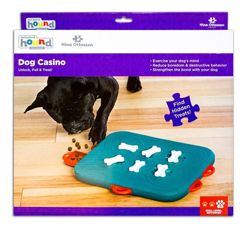 Brinquedo Interativo P/ Cães Puzzle Nina Ottosson Dog Casino
