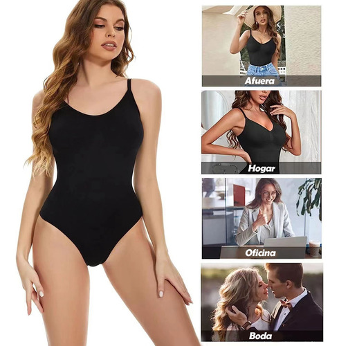 Bodysuit Shapewear Body Para Mujer Con Control De Barriga Negro S