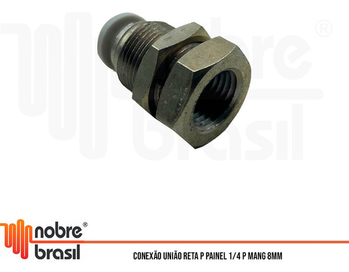 Conexão União Reta P/ Painel 1/4 P Mang 8mm