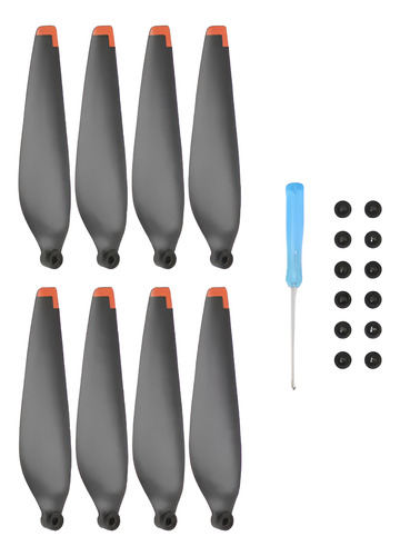 Helices Repuesto Ultra Livianas Para Dji Mini 3 Pro Kit X8 Color Naranja