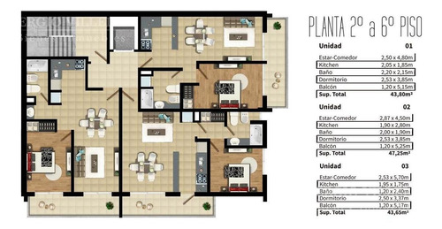 Imagen 16 de 16 de Departamento En Venta 1 Dormitorio En Rosario
