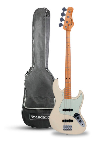 Baixo 4 Cordas Jazz Bass Tagima Tw-73 Olympic White + Bag