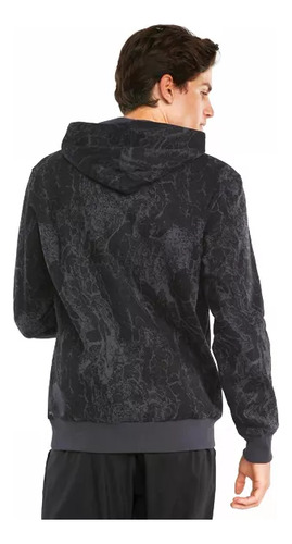 Hoodie Sudadera Puma Performance Aop Caballero Negro (Usado)
