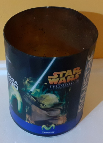 Lata De *star Wars, Yoda* Episodio Iii De Movistar, Sin Tapa (Usado)
