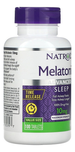 Natrol Melatonin 10mg Con Vitamina B6