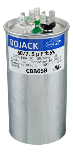 Bojack 60+7.5 Uf 60/7.5 Mfd ± 6% 370/440 V Ca Cbb65 Condensa