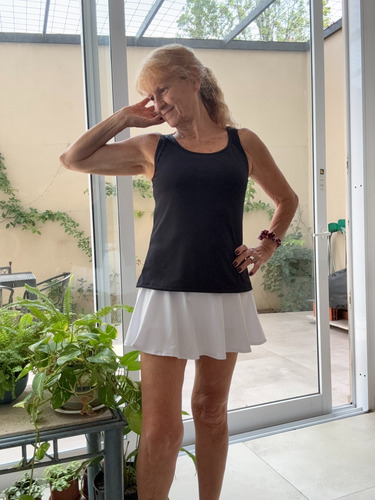 Musculosa Deportiva Microfibra Mujer Fitnes Tenis Cruce