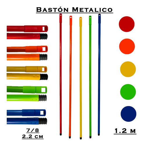 3 Escoba Vinilo Cepillo Grande Plus P220 Perico C Baston M