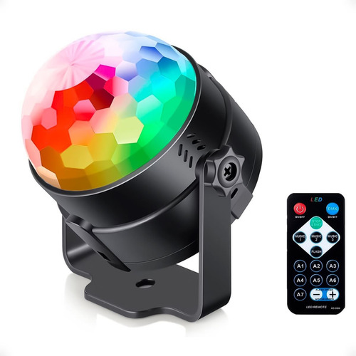 Bola De Luce Led Rgb Audioritmica Discoteca Con Control Kubo